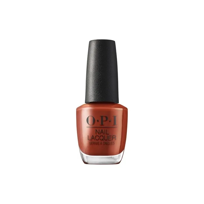 OPI Nail Lacquer Slip Dressed Up Opaque Dark Red Brown Chip Resistant