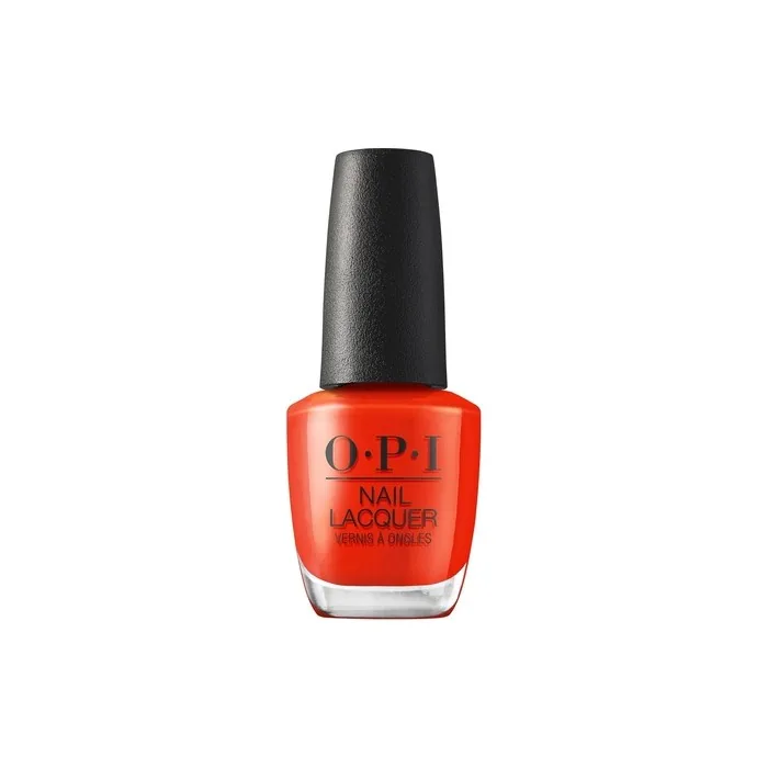OPI Nail Lacquer Totally Red-Ical Opaque Bright Warm Red Orange Creme Chip