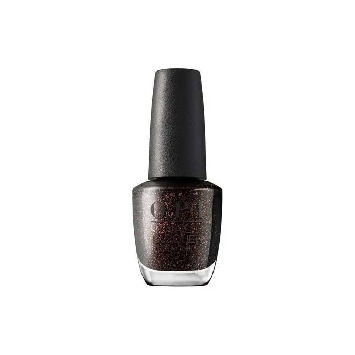 OPI Nail Lacquer Grunge Queen Semi-Sheer Dark Red-Copper Shimmer Neutral Creme