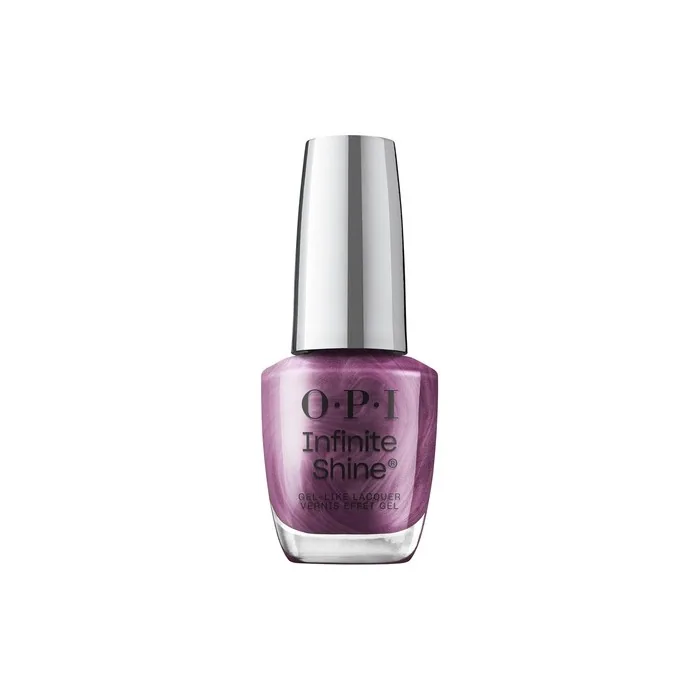 OPI Infinite Shine My Berry Janes Semi-Sheer Dark Cool Purple Silver Shimmer