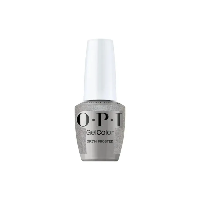 Opi Gelcolor Opim Frosted Semisheer Soft Cool Holographic Silver Shimmer Led Cure Gel Nail Polish 05 Fluid Ounce