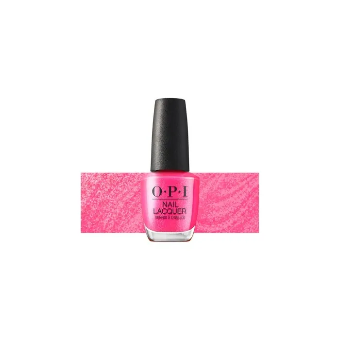 OPI Nail Lacquer Dopa-Mani 15ml - Opaque Bright Sparkling Pink Shimmer