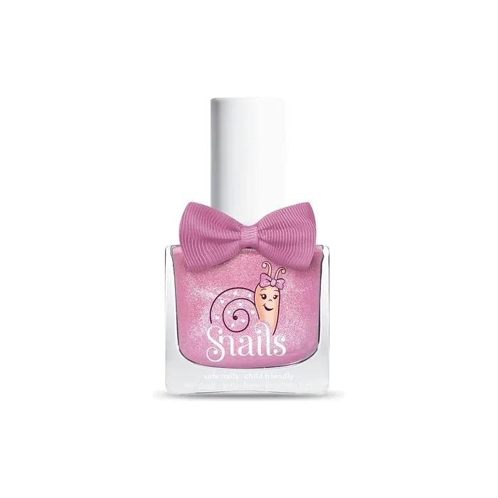 Snails Non-Toxic Water-Based Odorless Nail Polish for Kids 10.5ml Pink Glitter