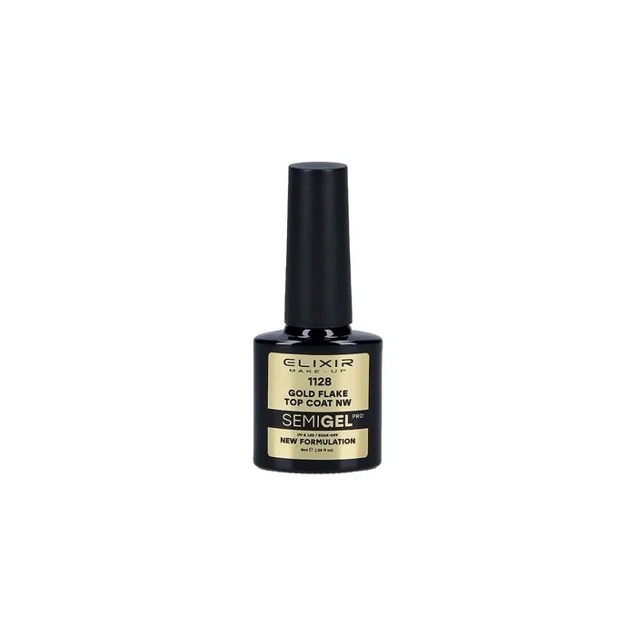 Elixir Top Nails 1128 Gold Flake 8ml
