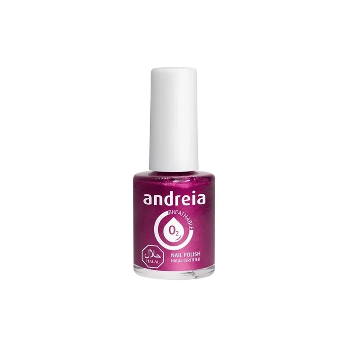Andreia Halal Breathable Nail Polish Glossy Water Permeable Vegan and Cruelty-Free 10.5ml - Color B11 Pink - Shades of Red