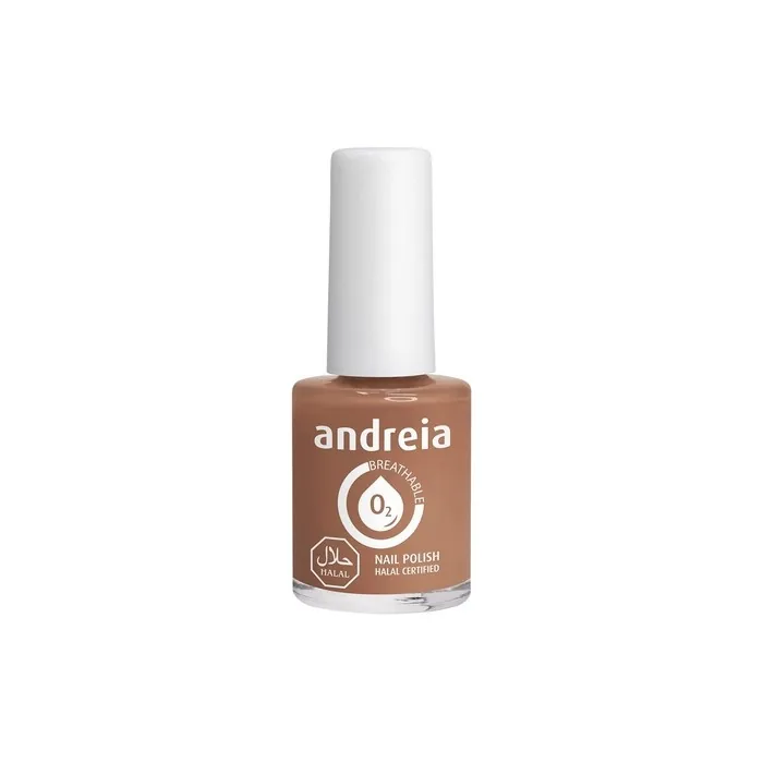 Andreia Halal Breathable Nail Polish Glossy Vegan and Cruelty-Free 10.5ml B18 Grey