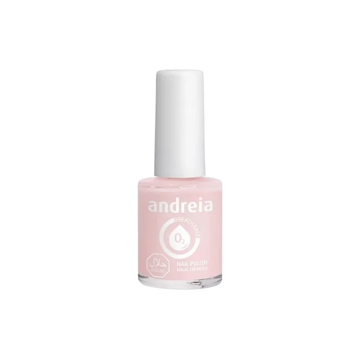 Andreia Halal Breathable Nail Polish Water Permeable Glossy Vegan and Cruelty-Free 10.5ml - Shade B19 Pink