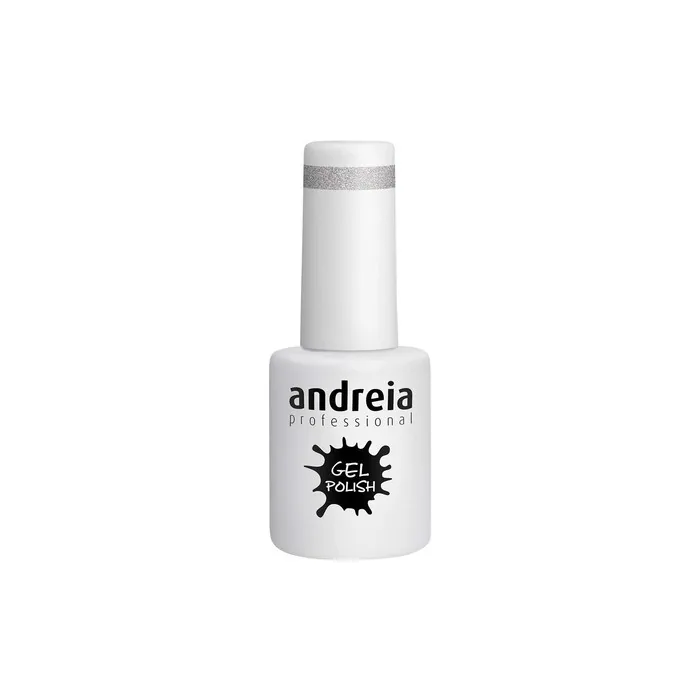 Andreia Semi-Permanent Nail Polish Gel Polish Color 276 Silver - Shades of Glitter Gray and Purple 10.5ml