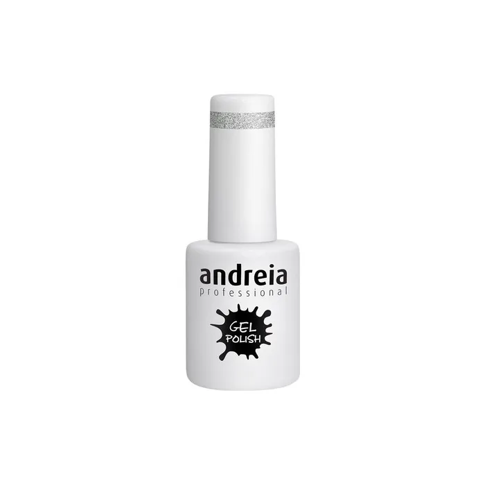 Andreia Semi-Permanent Nail Gel Polish Colour 277 Silver Glitter 10.5ml