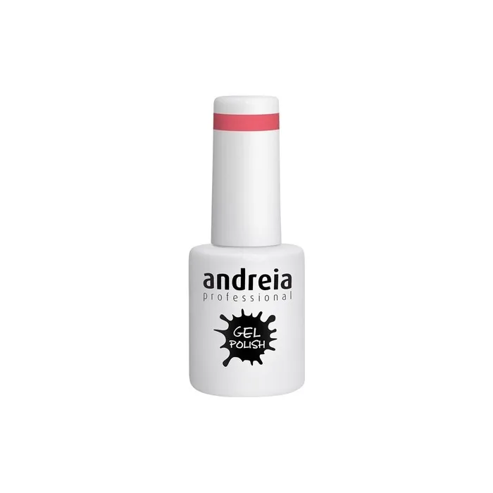 Andreia Semi-Permanent Nail Gel Polish for UV/LED Lamp Intense Shine and 4 weeks Lasting French Manicure Nail Gel Varnish 10.5ml - Colour 285 Coral Pink