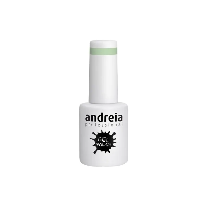 Andreia Semi-Permanent Nail Gel Polish for UV/LED Lamp Intense Shine and 4 weeks Lasting French Manicure Nail Gel Varnish Colour 286 Green Shades of Blue 10.5ml