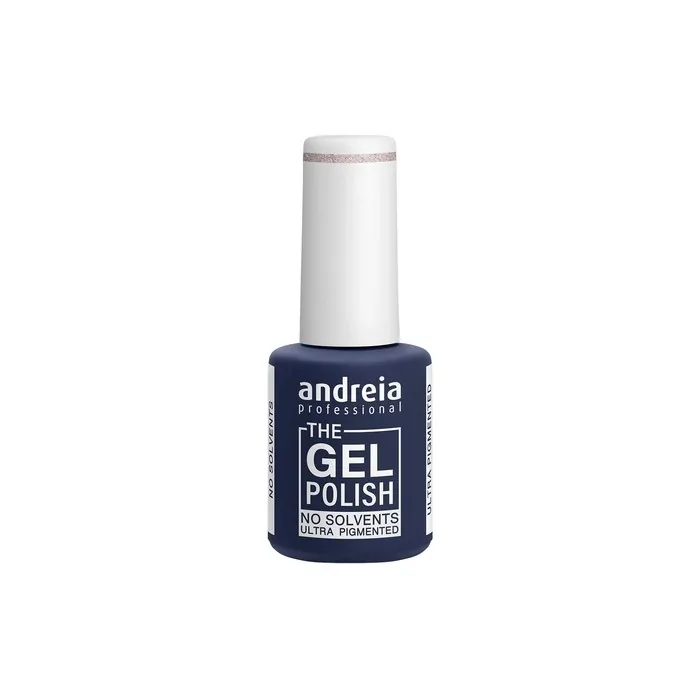 Andreia Professional The Gel Polish Solvent and Odor Free Gel Colour G04 Pink Glitter Shades of Gold