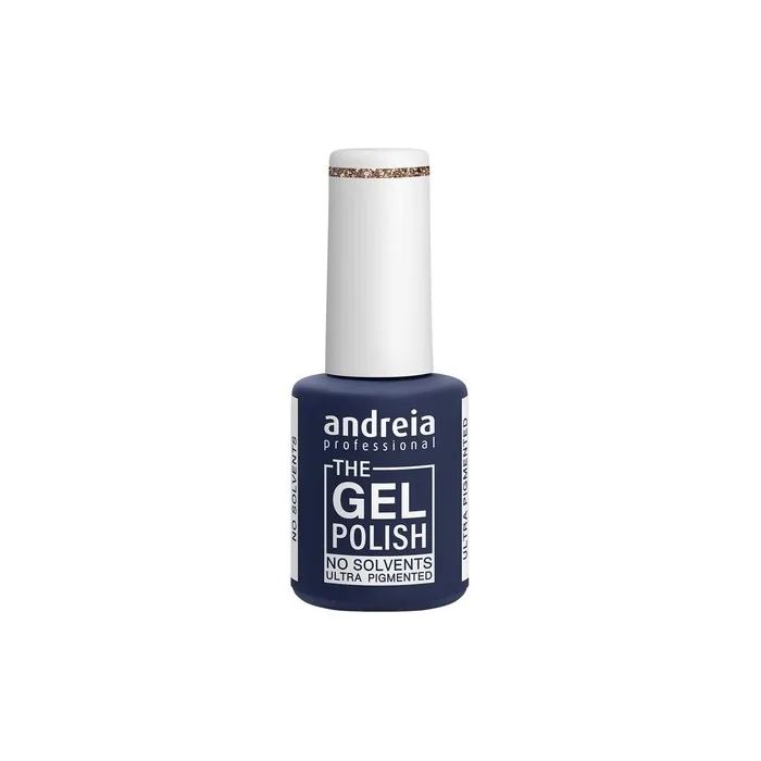 Andreia Professional The Gel Polish Solvent and Odor Free Gel Colour G37 Gold Glitter Shades of Pink
