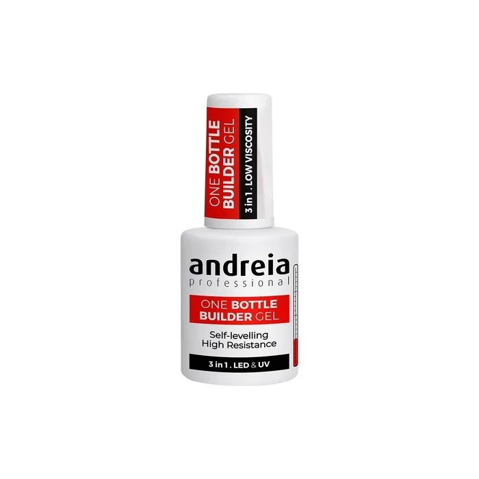 Andreia Professional Gel Builder Nail Construction Triphasic 3 in 1 LED and UV Soft White 14ml