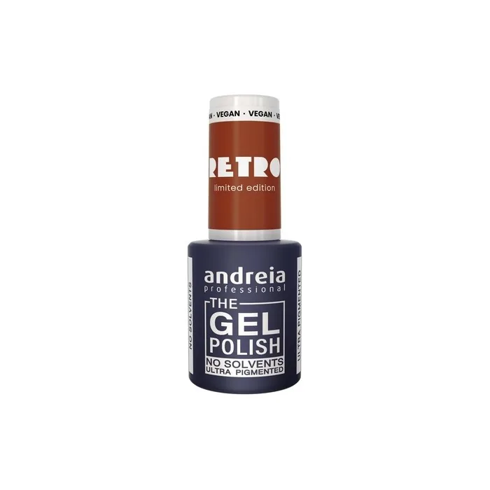 Andreia Professional The Gel Polish Solvent Free Gel RETRO Limited Collection Colour RT3 Timeless Terracotta Brown