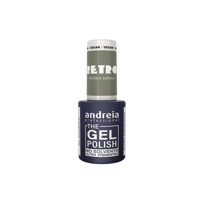 Andreia Professional The Gel Polish Solvent Free Gel Retro Limited Collection Colour RT5 Subtle Light Grayish Green