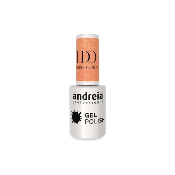 Andreia Professional Semi-Permanent Nail Gel Polish I DO Limited Collection Colour ID2 Nude with Gold Sparkles 10.5ml
