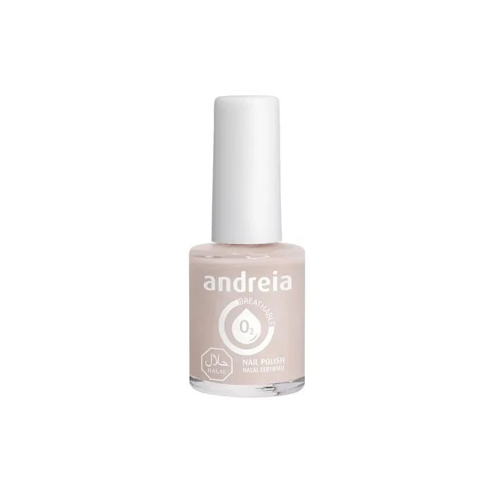 Andreia Halal Breathable Nail Polish Glossy Vegan and Cruelty-Free Colour B24 Light Nude 10.5ml