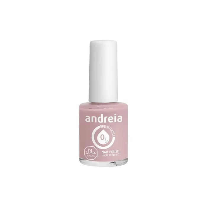 Andreia Halal Breathable Nail Polish Glossy Vegan and Cruelty-Free Colour B25 Pinkish Nude 10.5ml