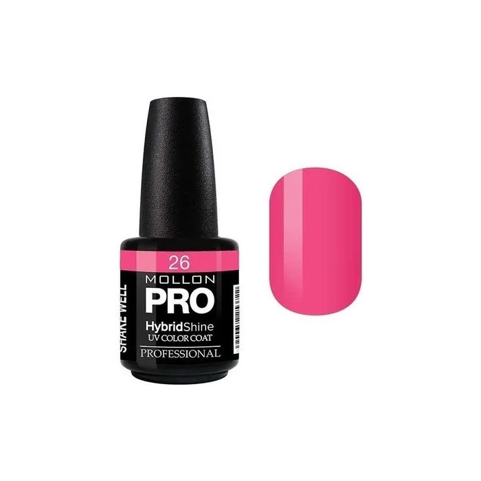 Mollon Pro Semipermanent Hybrid Shine Nail Polish 15ml Alice 26