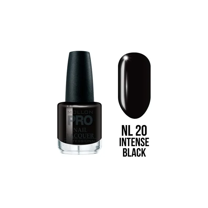 Mollon 20 Intense Black Hardening Nail Lacquer 15 Ml