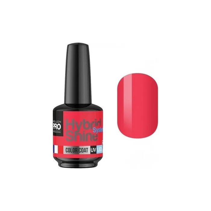 Mollon Pro Mini Semipermanent Hybrid Shine Nail Polish 8ml Coral 204