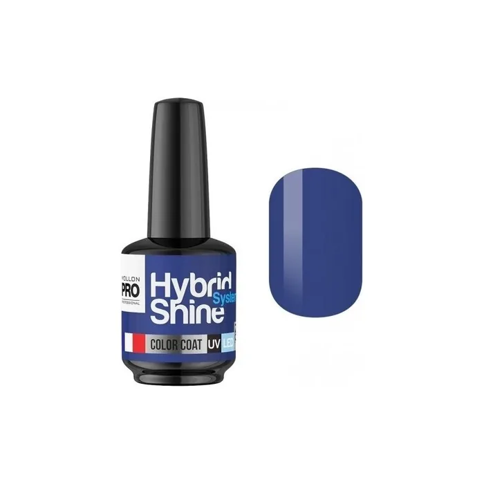 Mollon Pro Mini Semipermanent Hybrid Shine Nail Polish Blue Ecstasy 2130 8ml