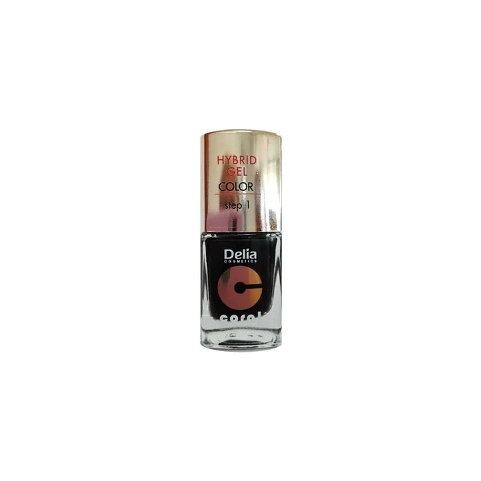 Delia Cosmetics Coral Hybrid Gel Nail Polish No. 26 Black 11ml