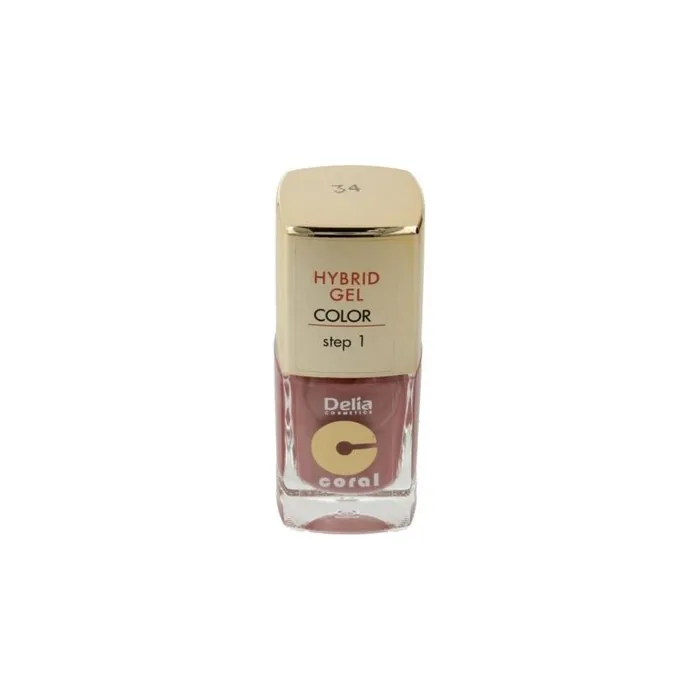 Delia Cosmetics Coral Hybrid Gel Nail Polish No. 34 Flesh Pearl 11ml