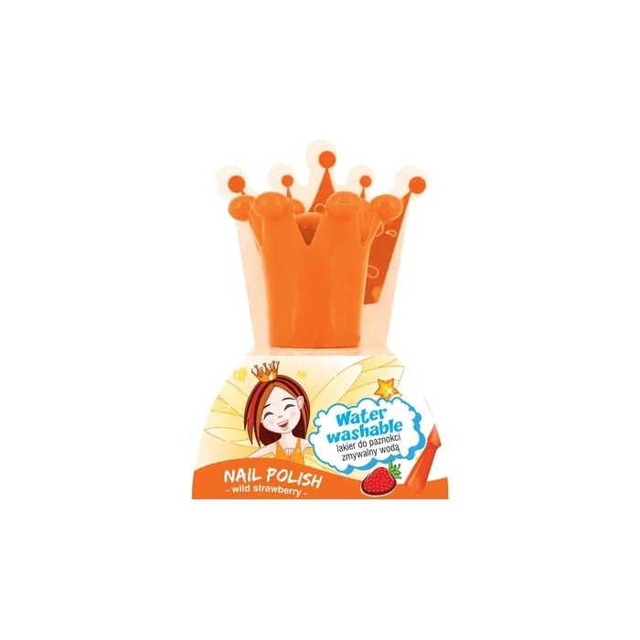 Chlapu Chlap Washable Nail Polish Water Strawberry Orange 5ml