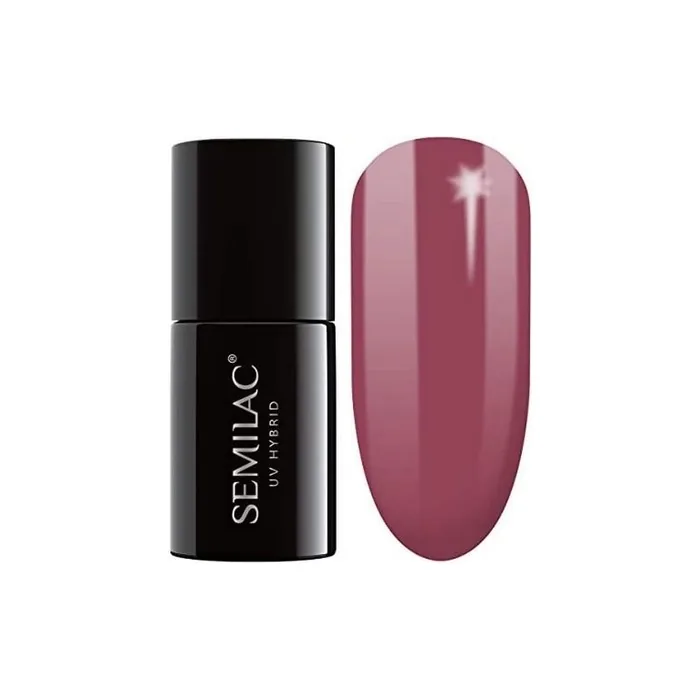 Semilac UV Nail Polish Berry Nude 005 Burgundy Red Color 7ml