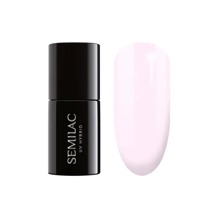 Semilac UV Nail Polish French Beige Milk 051 7ml - Rose Color