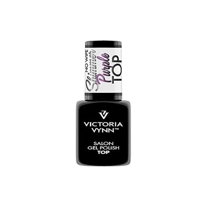 Victoria Vynn Top Shimmer No Wipe UV LED Gel Polish for Nails 8ml Purple