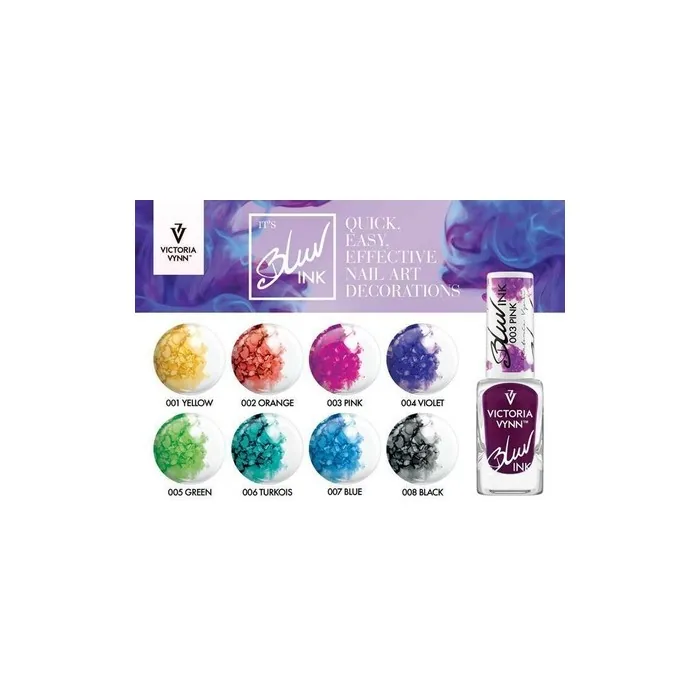 Victoria Vynn Metallic Blur Ink Watercolor Marble Smoke Smudge Nail Art 10ml