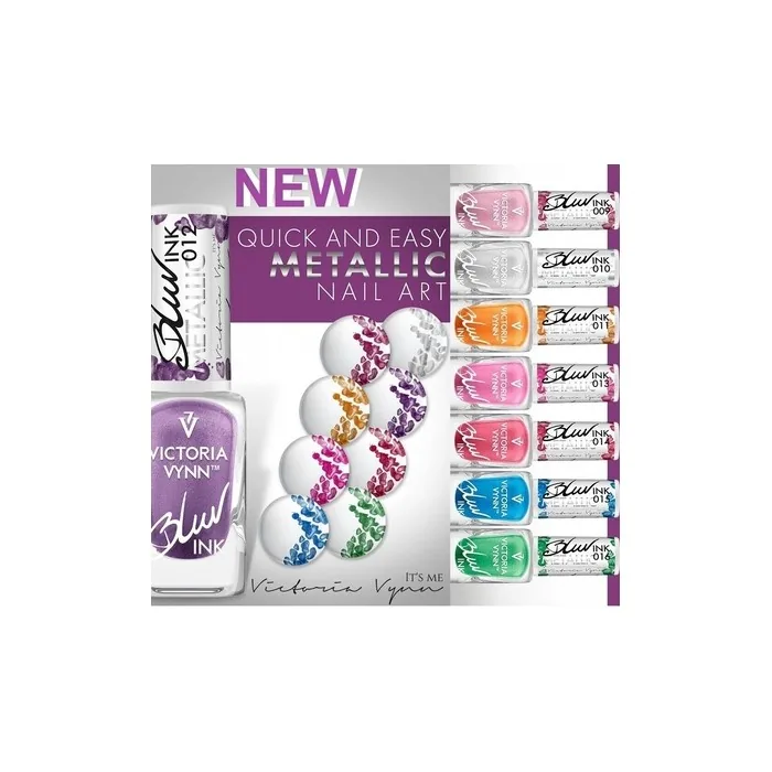 Victoria Vynn Blur Ink Metallic Multicolour Marble Pigment Nail Art - 16 Colours