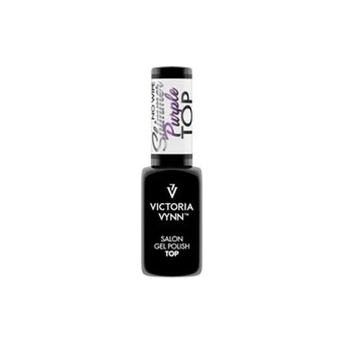 Victoria Vynn Top Coat Shimmer Purple Pink No Wipe 8 Ml Glitter Gel Polish