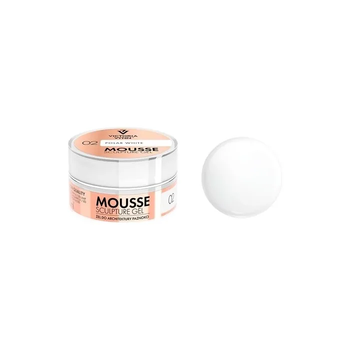 Victoria Vynn Thixotropic Mousse Sculpture Gel 15ml Nails Building Extension 02 Polar White