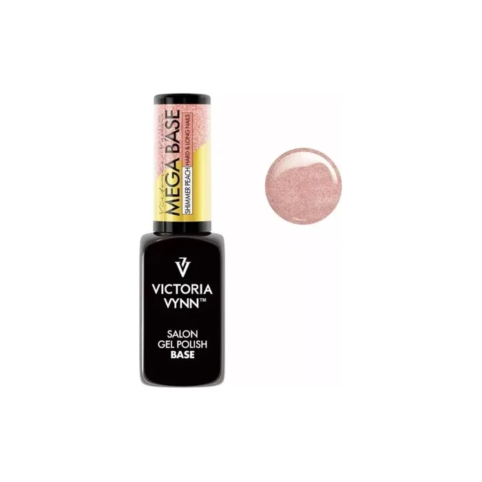 Victoria Vynn Hardi Mega Base Uv Led Hybrid Gel Polish Nails Shimmer Peach Peach 8ml