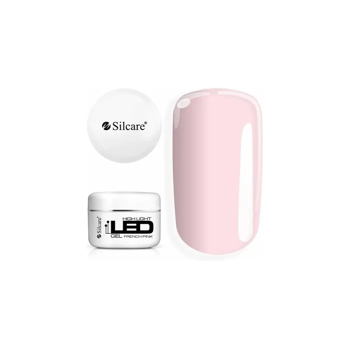 Silcare High Light Led Clear Building Gel French Pink 100g