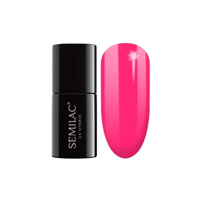 Semilac UV Nail Polish Neon Color 517 Neon Pink 7ml - C112
