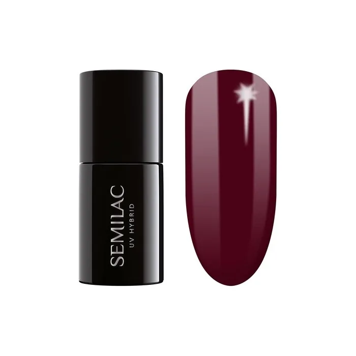 Semilac UV Nail Polish Burgundy Red 7ml