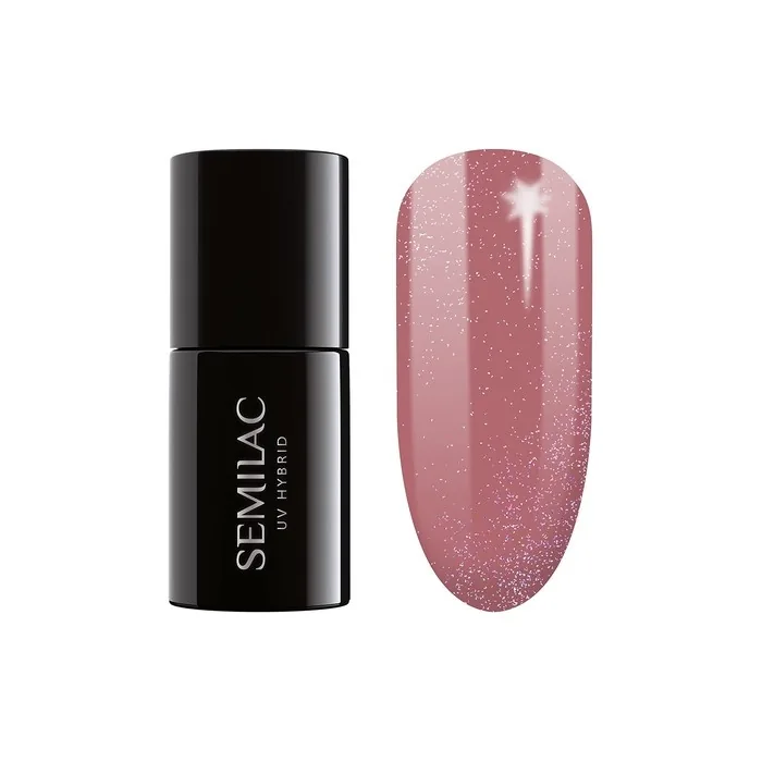 Semilac Shimmer Dust Caramel UV Nail Polish 7ml