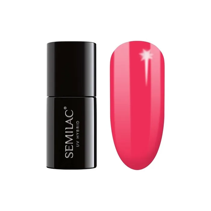 Semilac 571 Neon Strawberry Uv Gel Polish Long Lasting And Easy To Apply
