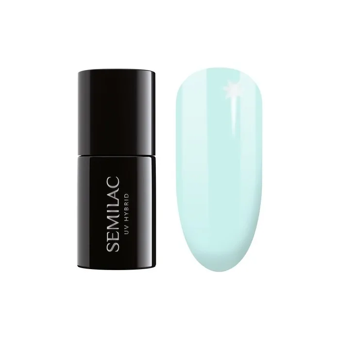 Semilac UV Nail Polish Mint Refresh 387 7ml - Colorful and Long-Lasting Nail Polish for Intensive Nails