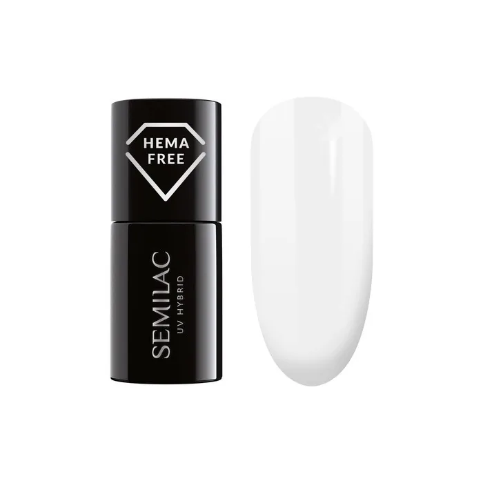 Semilac UV Nail Polish White 389 Cocount Ice Cream 7ml