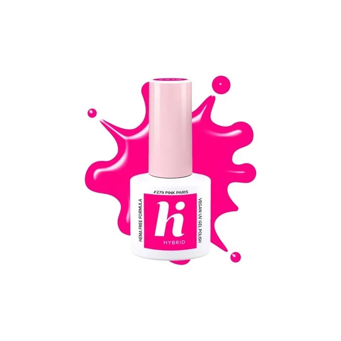 Hi Hybrid Hema Free Hybrid Nail Polish Neon 279 Pink Paris 5ml