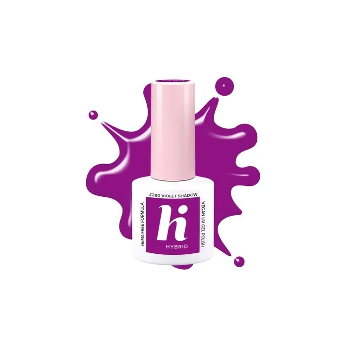 Hi Hybrid Hema Free Hybrid Nail Polish Neon 280 Violet Shadow 5ml