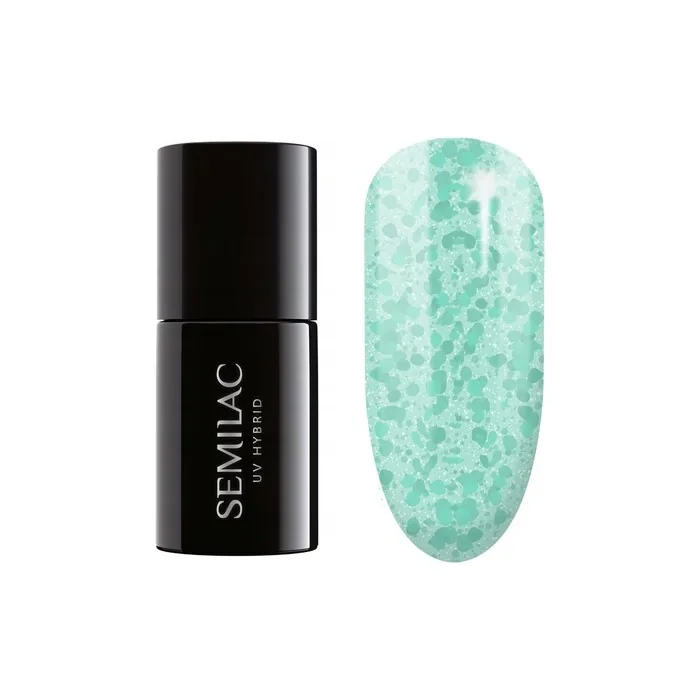 Semilac UV Hybrid Nail Polish 495 Mint Glacier 7ml