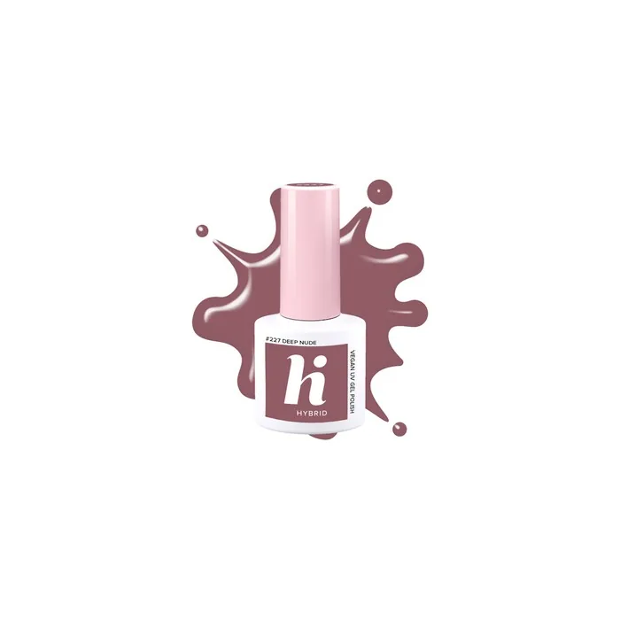 Hi Hybrid UV Gel Deep Nude 227 - Semi-Permanent Nail Polish