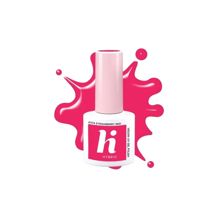 Hi Hybrid Hybrid Nail Polish 374 Strawberry Red 5 Ml